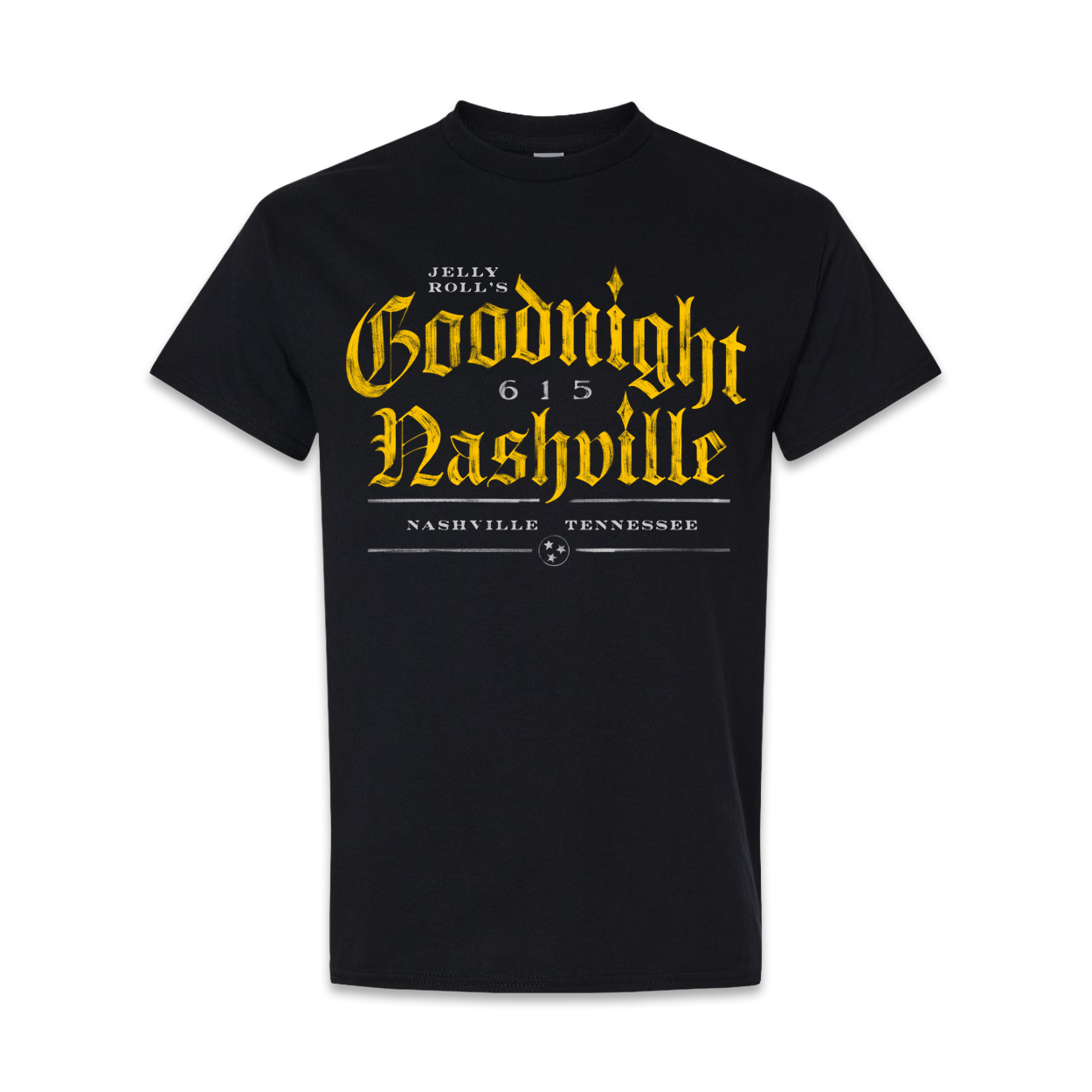 Gothic Stack Black Tee