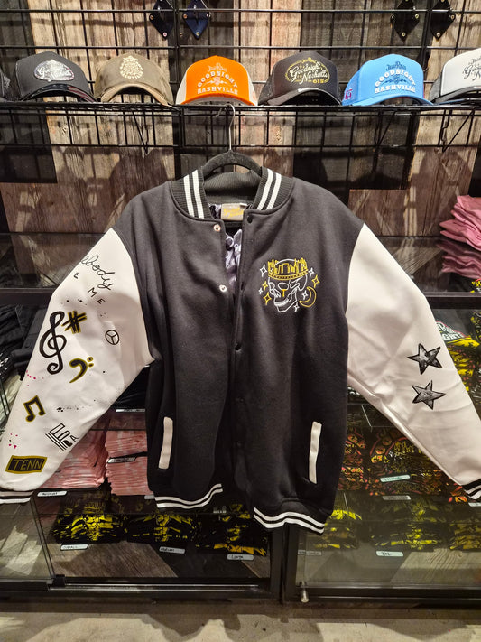 Retail Black/White Varsity Jacket