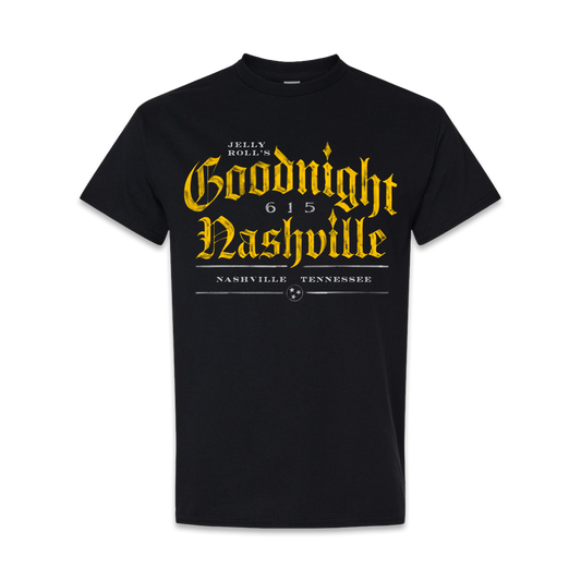 Gothic Stack Black Tee