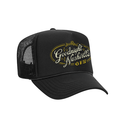 Oval Script Trucker