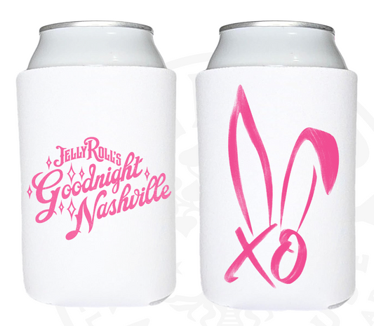 Retail White Bunnies Koozie