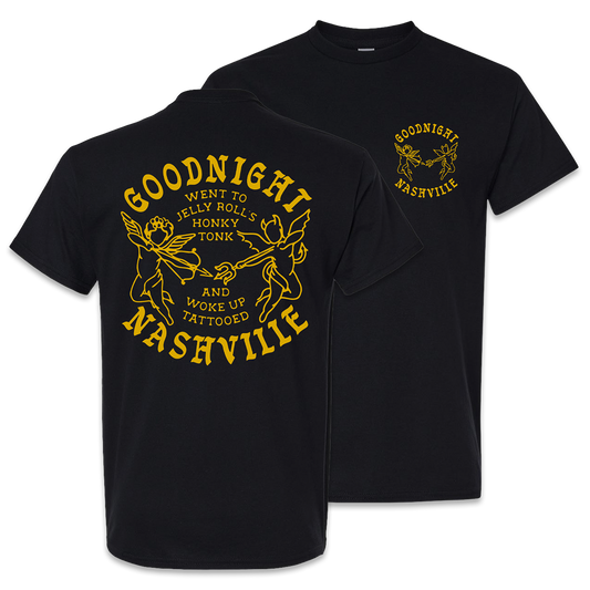 Woke Up Tattooed Black Tee